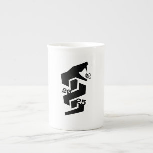 Year of the Snake 2025 abstract Bone China Mug