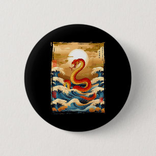 Year Of The Snake 2025 Chinese Zodiac Lunar New Ye 6 Cm Round Badge