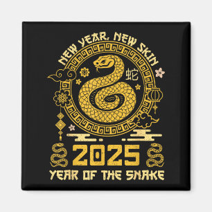 Year Of The Snake 2025 Happy Lunar Chinese New Yea Magnet