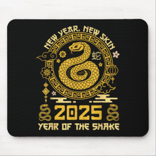 Year Of The Snake 2025 Happy Lunar Chinese New Yea Mouse Pad