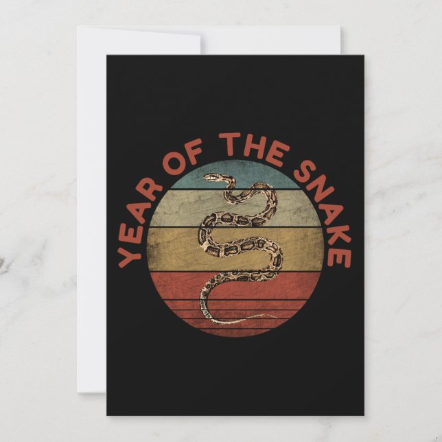 Year Of The Snake 2025 Invitation (Front)