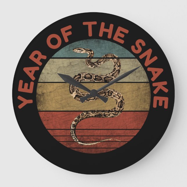 Year Of The Snake 2025 Large Clock (Front)