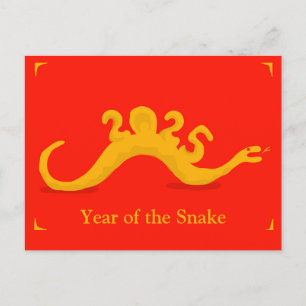 Year of the Snake 2025 Postcard