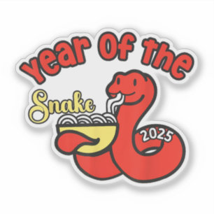 Year Of The Snake 2025 Ramen Lover Cute Snake