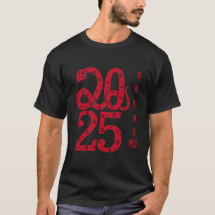 Year of the Snake 2025 with large numbers T-Shirt