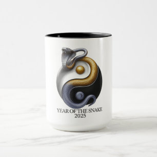 Year of the Snake 2025 Yin and Yang Mug