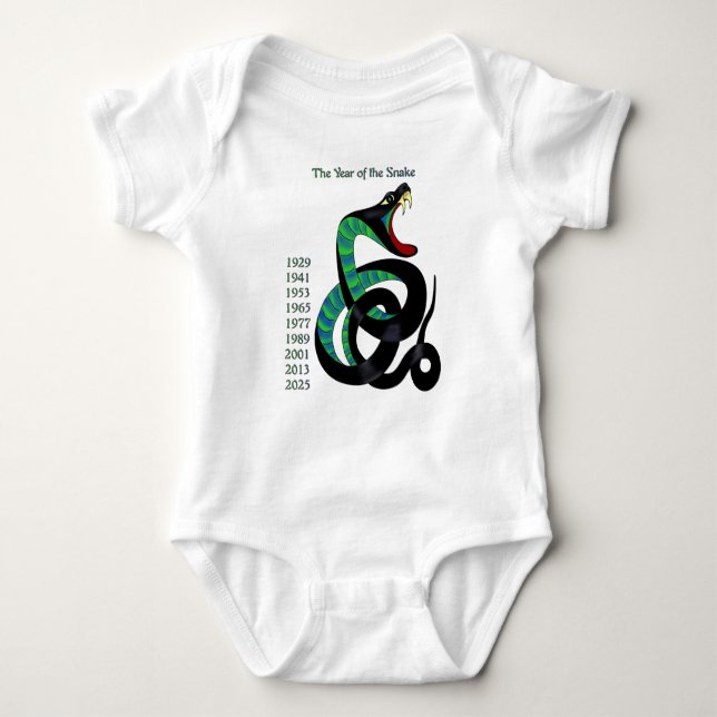 Year of the Snake Baby Bodysuit (Front)