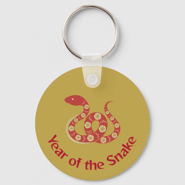 Year of the Snake  Key Ring (Front)