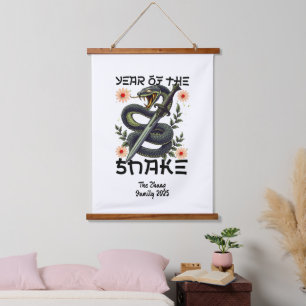 Year of the Snake Zodiac Chinese New Year Hanging Tapestry