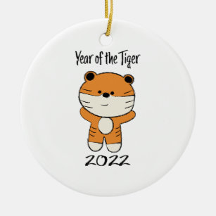Year of the Tiger 2022 Ceramic Ornament
