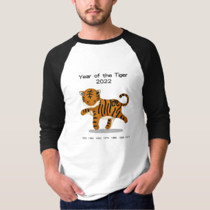 Year of the Tiger 2022 Cute Zodiac Animal T-Shirt