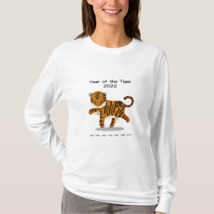 Year of the Tiger 2022 Cute Zodiac Animal T-Shirt