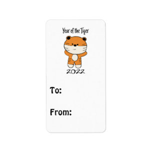 Year of the Tiger 2022 Label