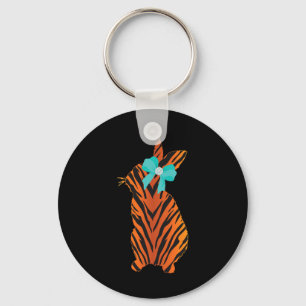 Year Of The Tiger Easter Bunny 2022 Cute Animal Pr Key Ring