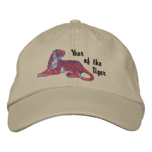 Year of the Tiger Embroidered Hat