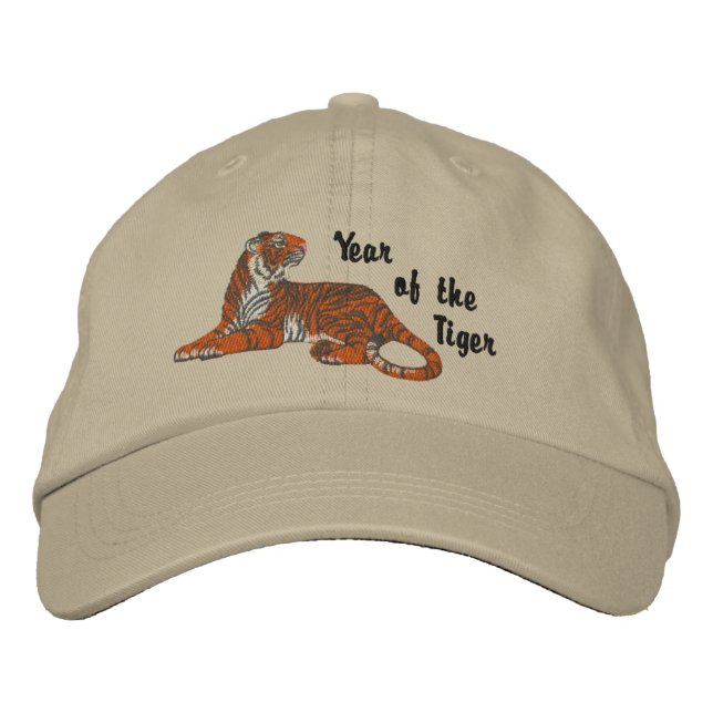 Year of the Tiger Embroidered Hat (Front)