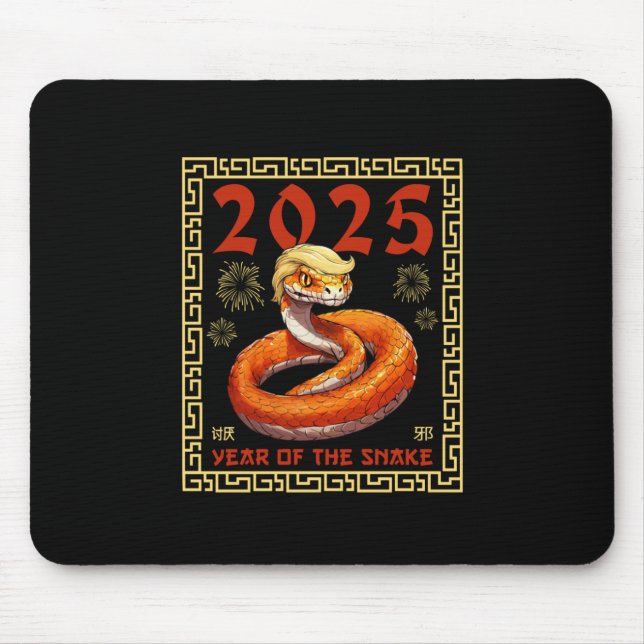 Year Of The Trump Snake 2025  Mouse Pad (Front)