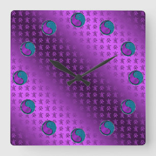 Year of the Water Boar Square Wall Clock