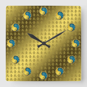 Year of the Water Dragon Square Wall Clock