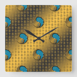 Year of the Water Rat Square Wall Clock