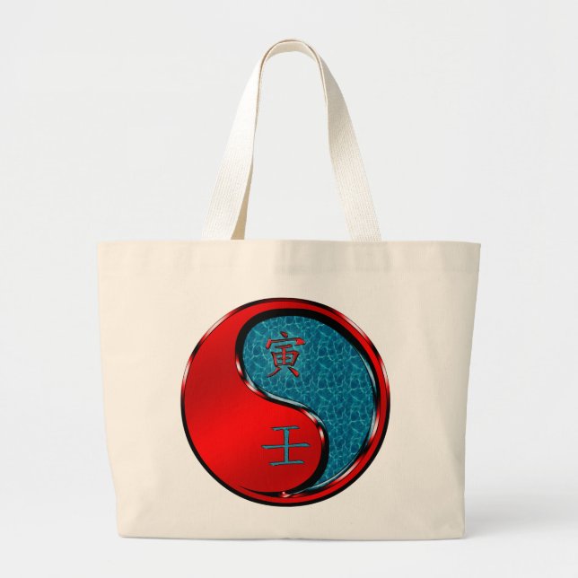Year of the Water Tiger  Large Tote Bag (Front)