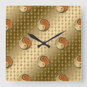 Year of the Wood Rat Square Wall Clock