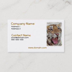 Year of Tiger Business Card