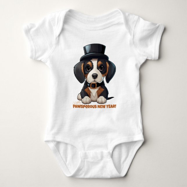 Year of Woofs! Baby Bodysuit (Front)