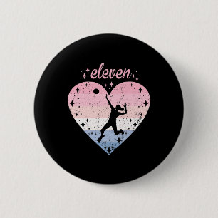 Year Old Cute Volleyball Birthday Girl th Bday 6 Cm Round Badge