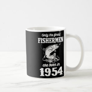 Year Old Fish Fisher Fisherman 1954 Fishing Birthd Coffee Mug