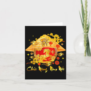 Year The Tet Horse Vietnamese Lunar Card