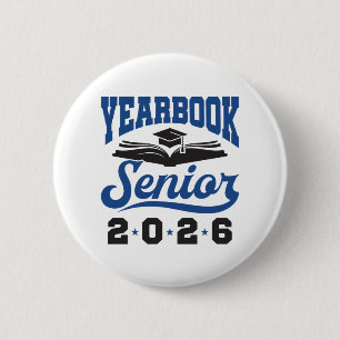 Yearbook Senior 2026 6 Cm Round Badge