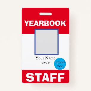 Yearbook Staff ID Badge