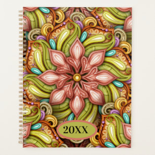 Yearly Abstract Date Planner