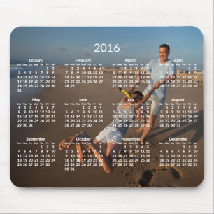 Yearly Calendar 2016 Mousepads Add Photo