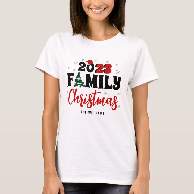 Yearly Matching Family Christmas Women T-Shirt (Front)