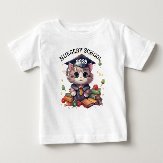 Yearly Nursery School Graduate  Baby T-Shirt (Front)