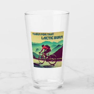 Yearn For That Lactic Burn Cycling Glass