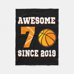 Years Basketball 7 2019 Since Old Fleece Blanket