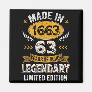 Years Men Vintage 1963 63 Old Birthday Magnet
