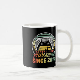 Years Old Boy Awesome Since 2014 Video Game 9th Bi Coffee Mug