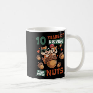 Years Shirt 10th Wedding Anniversary 10 Couple Coffee Mug