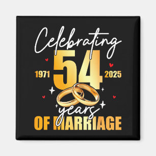 Years Shirt Celebrating 1971 54th 54 Marriage Magnet