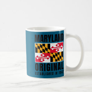 Years Shirt Maryland Original Md State Flag Coffee Mug