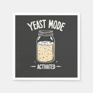 Yeast Mode Activated Baking Cooking Chef  Napkin