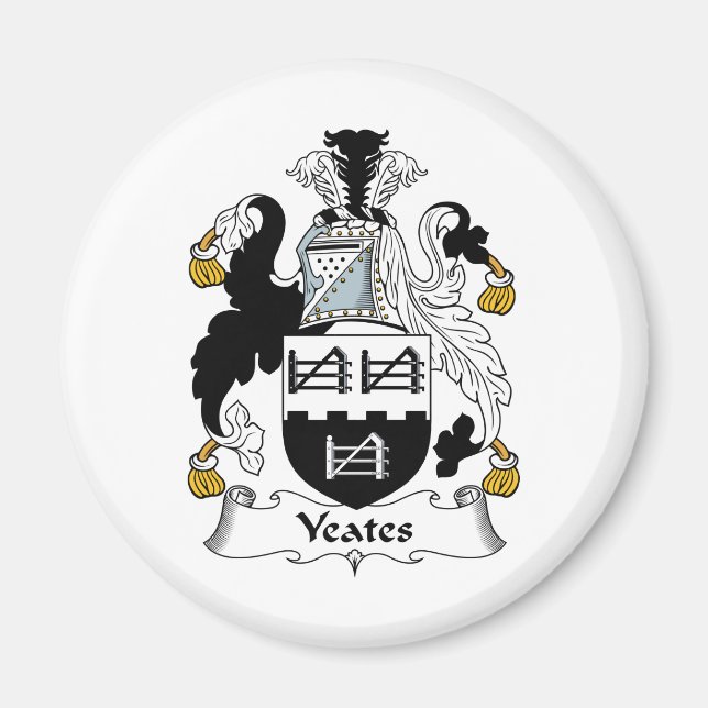 Yeates Family Crest Magnet (Front)