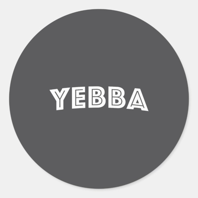 Yebba  classic round sticker (Front)
