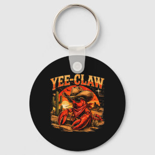 Yee Claw Funny Crawfish Cajun Seafood Festival Key Ring