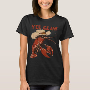 Yee Claw Funny Vintage Crawfish Boil Cajun Seafood T-Shirt