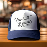 Yee-haw Beaches Custom Matching Vacation Trucker Hat<br><div class="desc">Spring break's callin',  and your squad's answerin' in bohotown trucker style! Ditch the ordinary,  strap on these hats as rad as a desert sunset,  splashed in boho vibes. Your names or cheeky slogan blazes across the foam front in western-inspired fonts,  whisperin' "Yee-haw,  beaches!" with a wink.</div>
